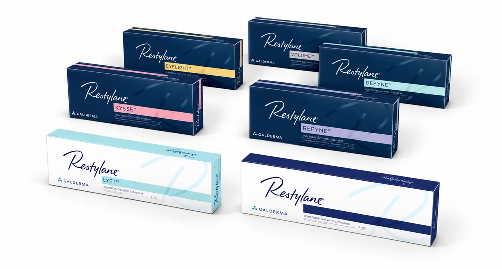 Restylane fillers en skinboosters vergelijken: varianten, zones en productkeuze